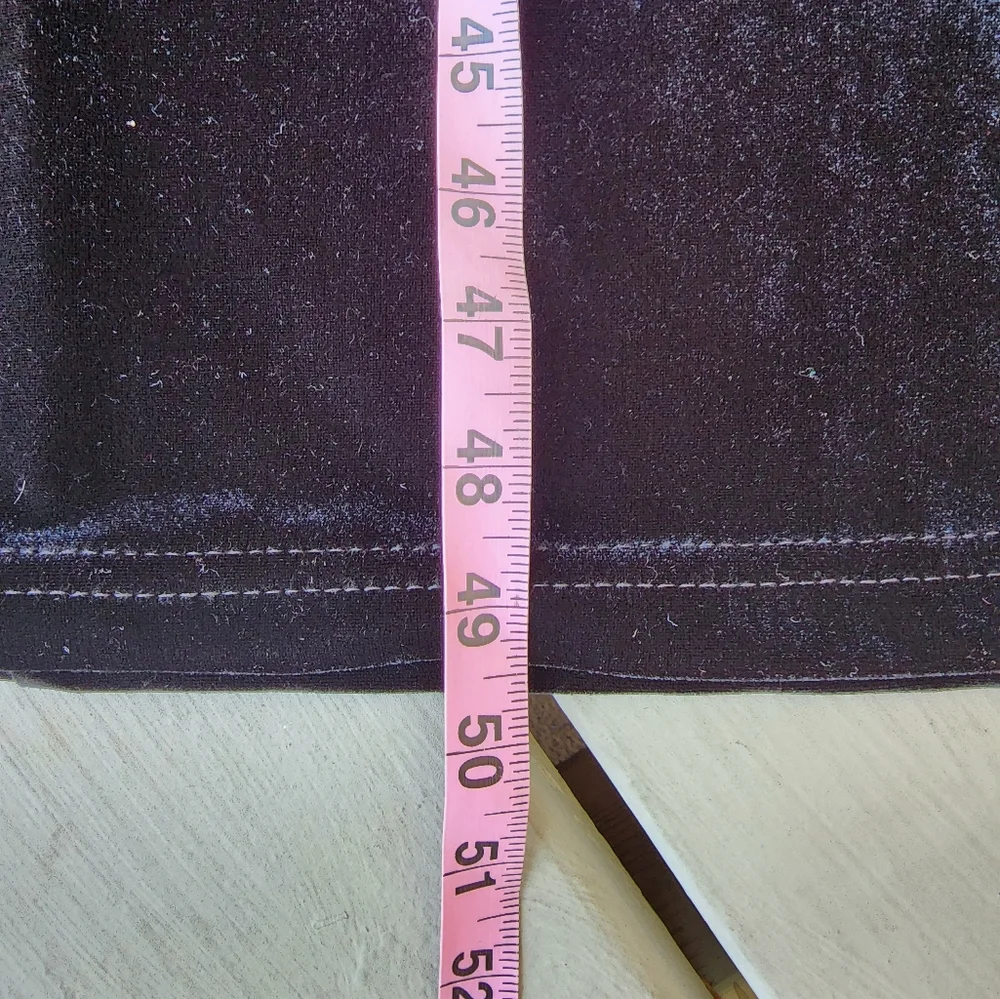 8p VELOUR black MIDI Dress - Picture 10 of 13